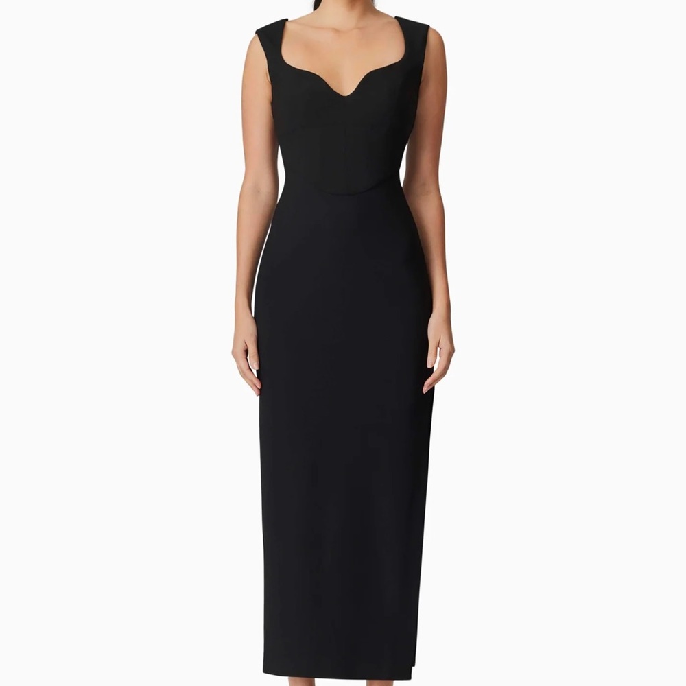 Elliatt Black Midi Dress